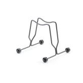 PORTA BICI A TERRA 1 POSTO CON RUOTE FISSE VERNICIATO NERO RANGRINZANTE LARGEZZA POSTEGGIO RUOTE 8CM