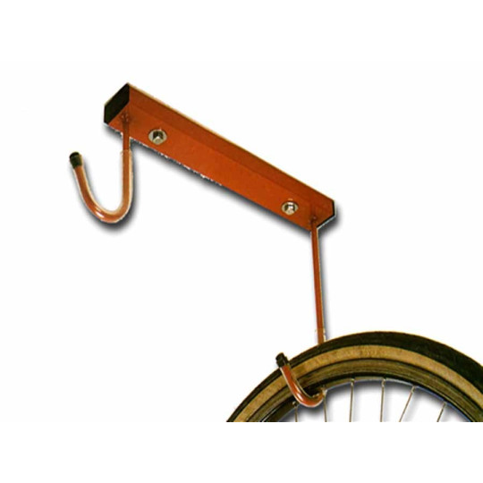 Two spaces ceiling bike rack.