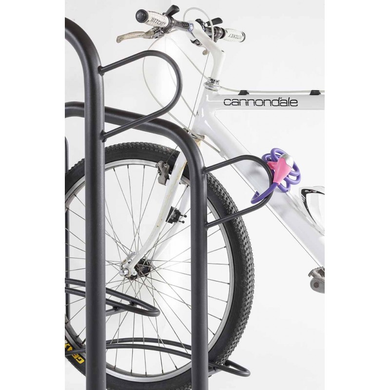 Porta biciclette modulabile per arredo urbano smontabile