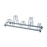 5 spaces grounded-based bike rack in stainless steel- with anchoring brackets 